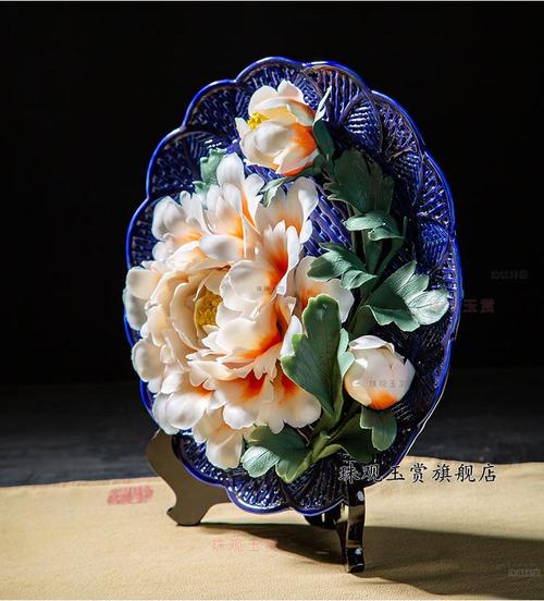 国色天香入画来 赏洛阳牡丹陶瓷挂盘，品艺术与生活的交融之美