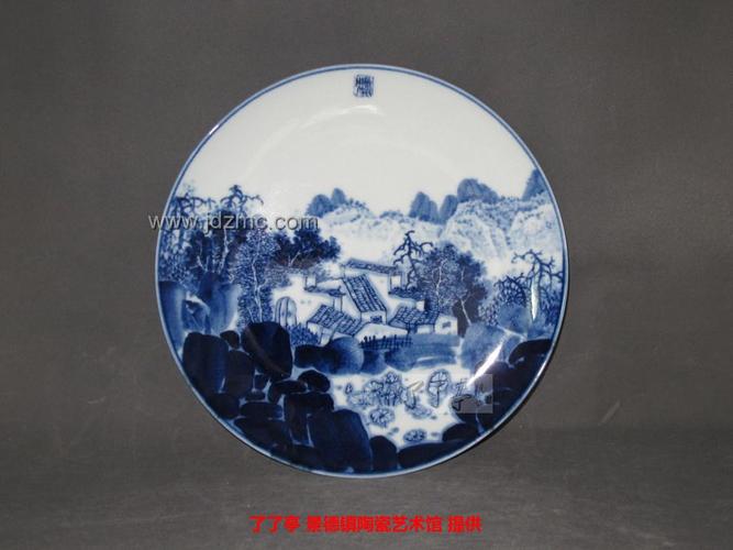 山居入瓷，青花出岫——杨杰《山居图》瓷盘赏鉴